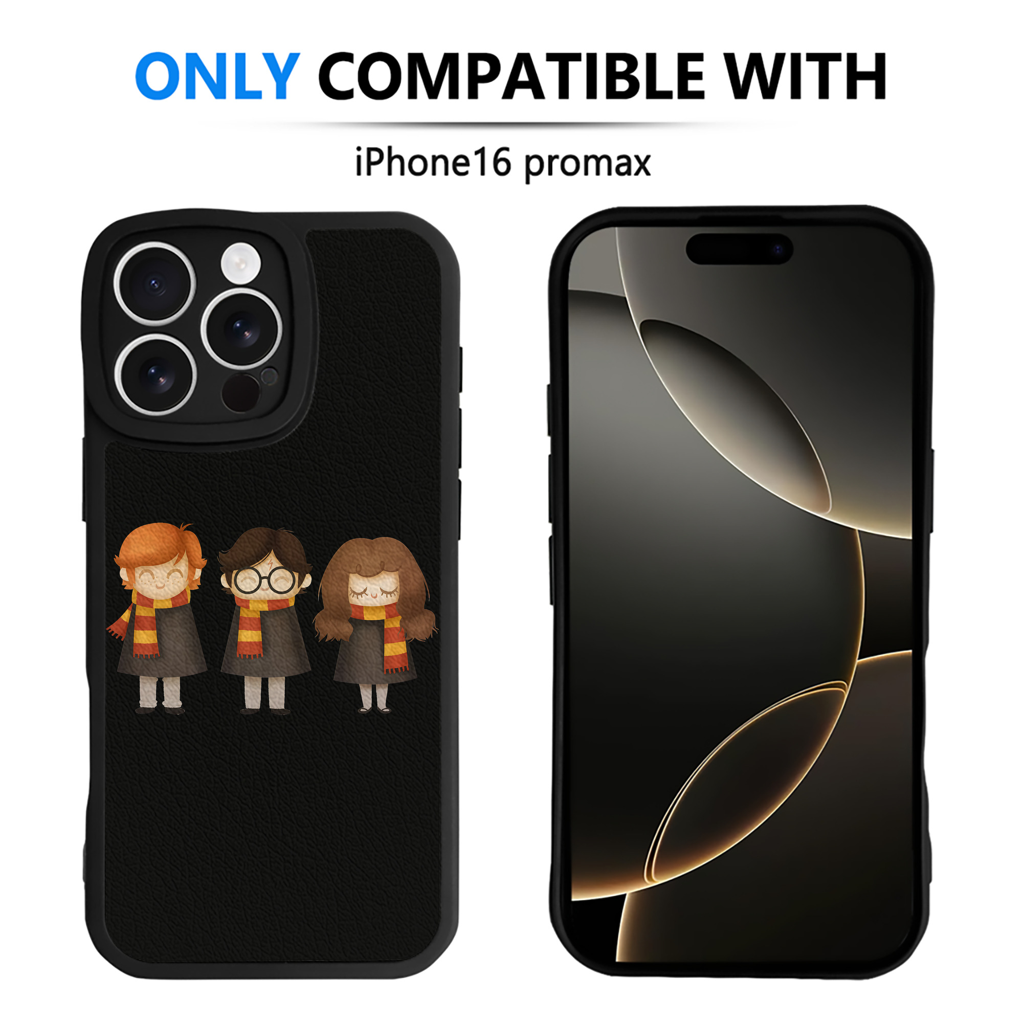 （画像用） Harry Potter ハリー・ポッターシリーズ 【iPhone 16シリーズ対応】シリコンスマホケース（レザー調） 材質：シリコン